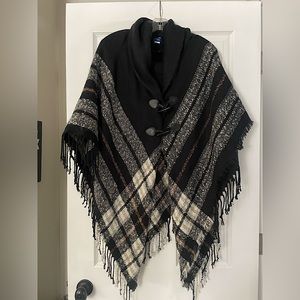 Beautiful Fall Pull Over Poncho